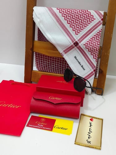 هدايا رجاليه شماغ مرسيدس معا نظاره معا كارتير شامل...