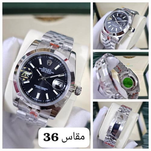ساعة رولكس رجالي موديل ديتجست كلاسيك مقاس ت36mm