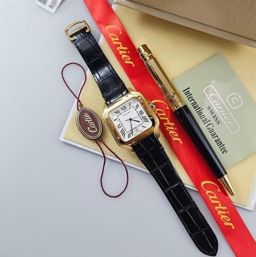 ساعة كارتير معا قلم موديل سانتوس طبق الاصل