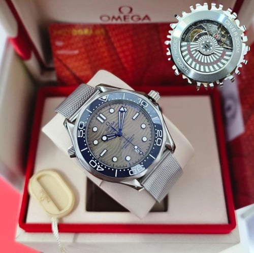 ساعة اوميجا رجالية اتوماتيك موديل حصير مقاس 41