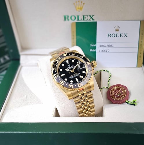 ساعة رولكس رجالي موديل جي ام تي مقاس40و42 مكينة ات...