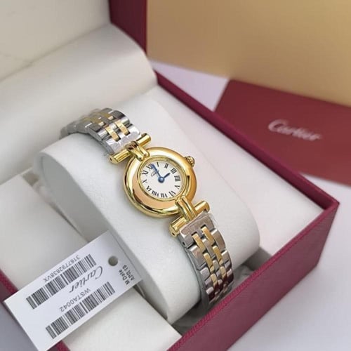 ساعة كارتير نسائي موديل استيل وجلد اصدار جديد