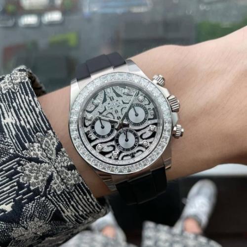 ساعة رولكس ديتوناء رجالي موديل ربل مقاس40