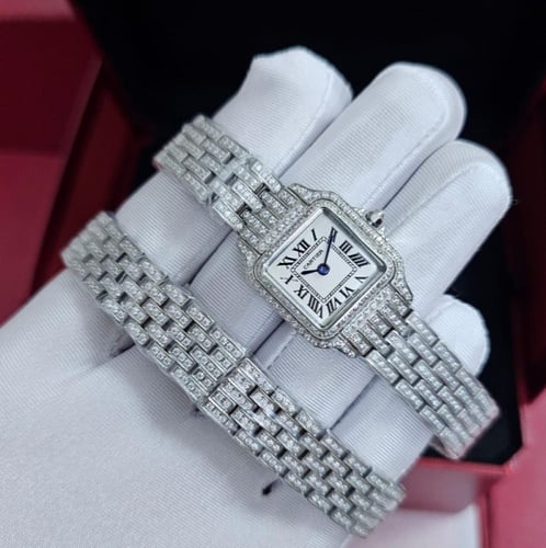 ساعة كارتير بانثر نسائية فل زركون