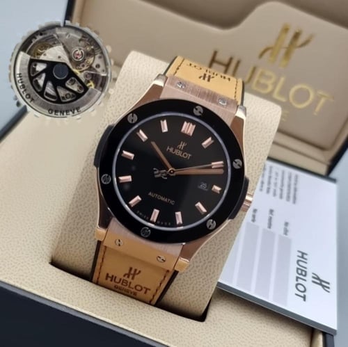 ساعة هوبلت رجالية مقاس 42درجه اولى فخم طبق الاصل