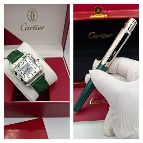 طقم ساعة معا قلم كارتير درجه اولى