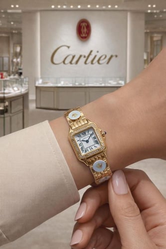 ساعة كارتير بانثر نسائي طبق الاصل