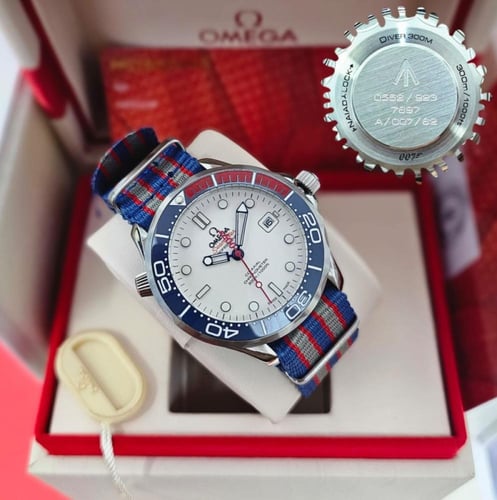 ساعة اوميجا رجالية اتوماتيك موديل حصير مقاس 41