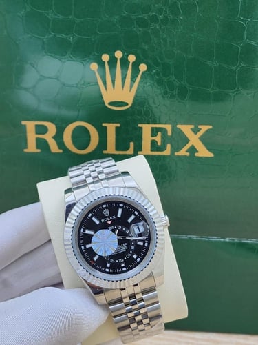 ساعة رولكس رجاليه استل استيل