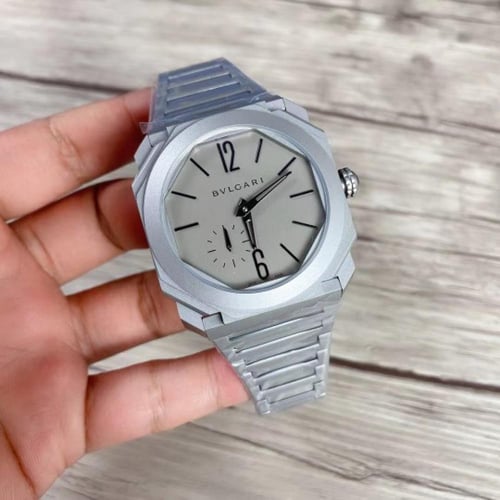 ساعة بلغاري رجالي BVLGARI تيتانيوم مطفي