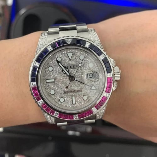 ساعة رولكس رجالي اتوماتيك موديل يخت ماستر فل زركون