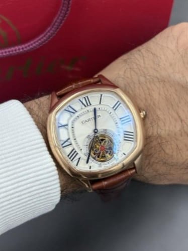 ساعة كارتير دو كارتييه اتوماتيك مكينه مكشوف مقاس41