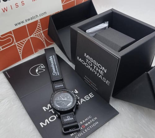 ساعة اوميجا رجالي فخمه معا ملحقاتها