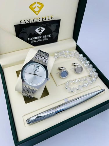 طقم ساعه فندر بلو فخم