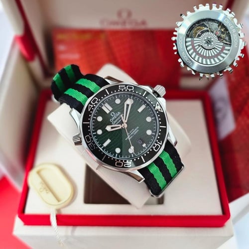 ساعة اوميجا رجالية اتوماتيك موديل حصير مقاس 41