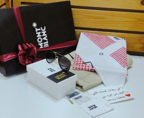 طقم رجالي قماش وشماغ شتوي