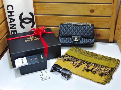 طقم نسائي شال كشميري معا شنطه