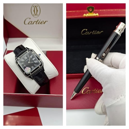 طقم ساعة معا قلم كارتير درجه اولى