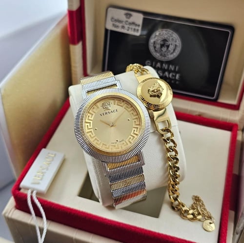 ساعه فرزاتشي نسائي معا اسواره طبق الاصل