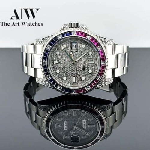 ساعة رولكس رجالي اتوماتيك موديل يخت ماستر فل زركون