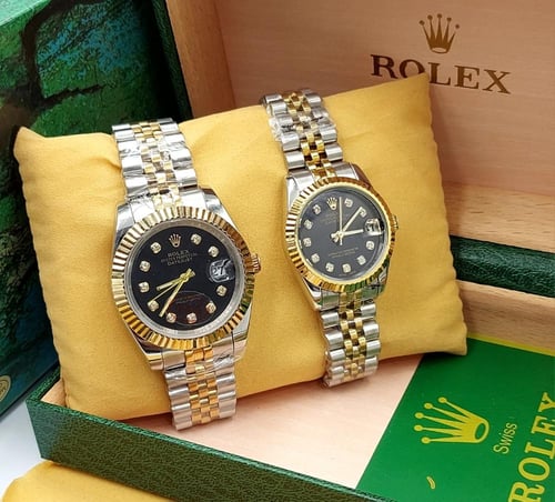 طقم ساعات رجاليه ونسائيه فخمه طبق الاصل