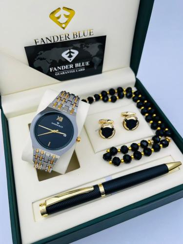 طقم ساعه فندر بلو فخم