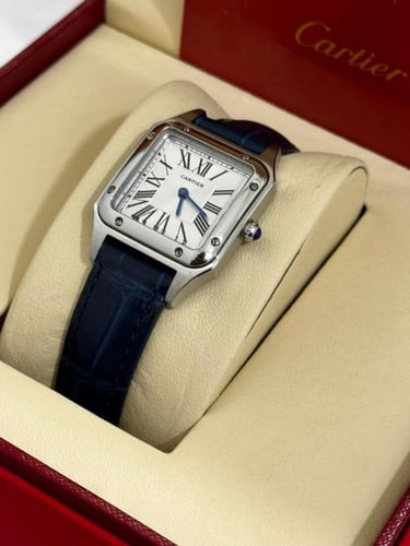 ساعة كارتير نسائية طبق الاصل بطارية جلد