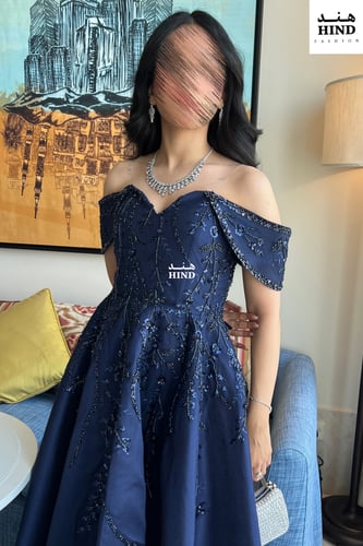 فستان سهرة كحلي 1028