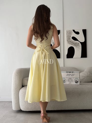 فستان ميدي ليموني 1125