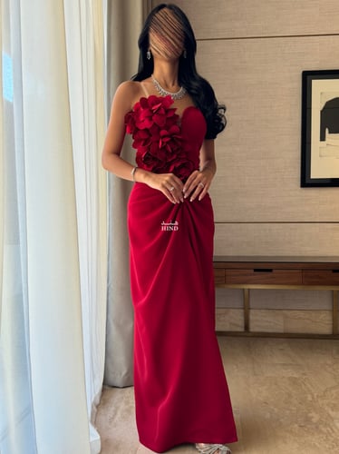 فستان احمر مورد 1039