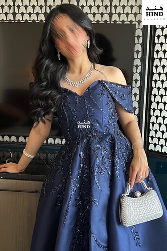 فستان سهرة كحلي 1028