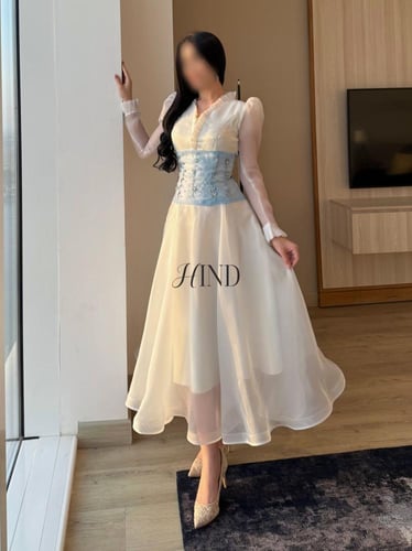 فستان اوف وايت انيق 1149