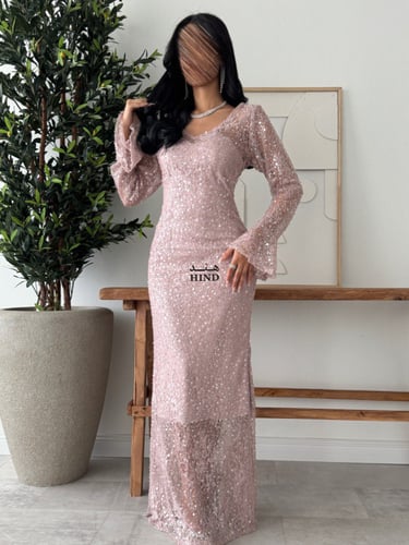 فستان دانتيل مطرز 1093