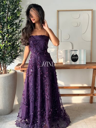 فستان سهرة ليلكي 1107