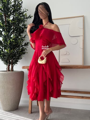 فستان ميدي برغندي 1080