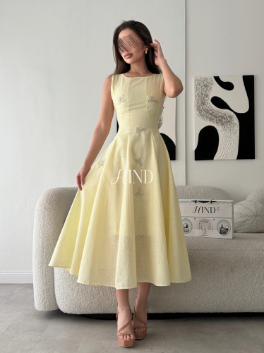 فستان ميدي ليموني 1125
