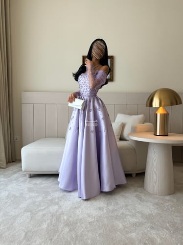 فستان ميكادو مطرز 1045