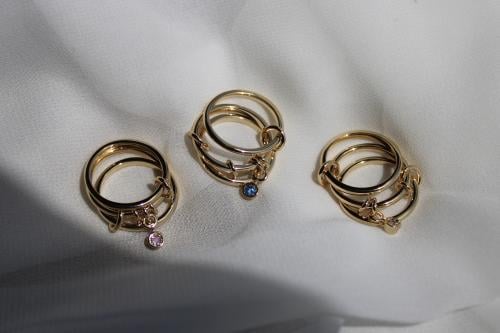Trio Charm Ring