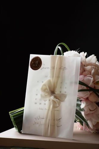 دعوه زفاف اكريلك