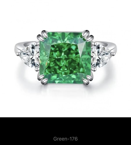 خاتم من الفضه والاحجار الكريمه