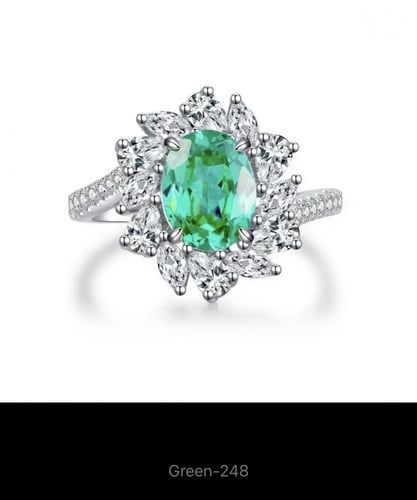 خاتم من الفضه والاحجار الكريمه