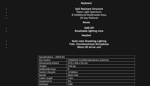 كومبو 4 قطع ( ماوس و كيبورد و سماعة العاب و ماوس ب...