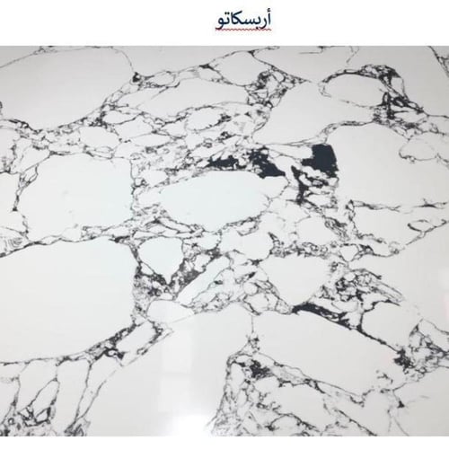 مغسلة رخام صناعي حوضين نصف شلال