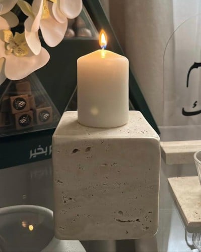 حامل شمعه مكعب