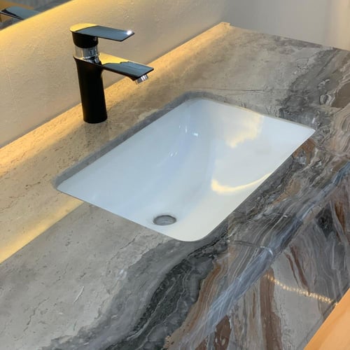مغسلة رخام طبيعي