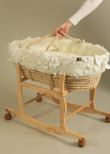 Luxury Moses Basket / yellow