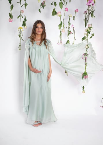 فستان تفاحي راقي ومميز