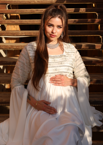 Special design dress / offwhite