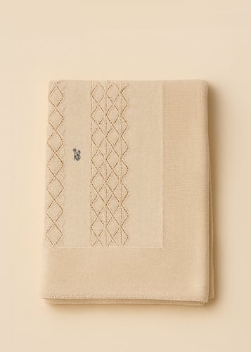 طقم مواليد أنيق - لون بيج فاتح (5 قطع)