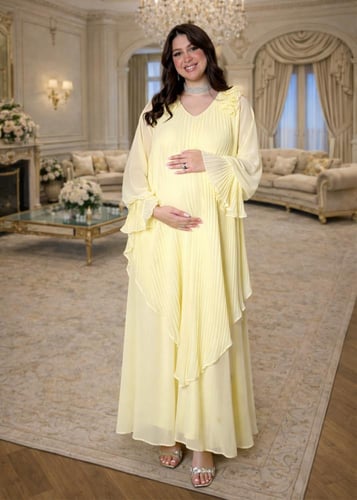 Alina Elegance Dress / yellow